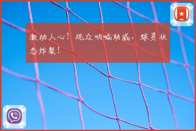 激动人心！观众呐喊助威，球员状态炸裂！